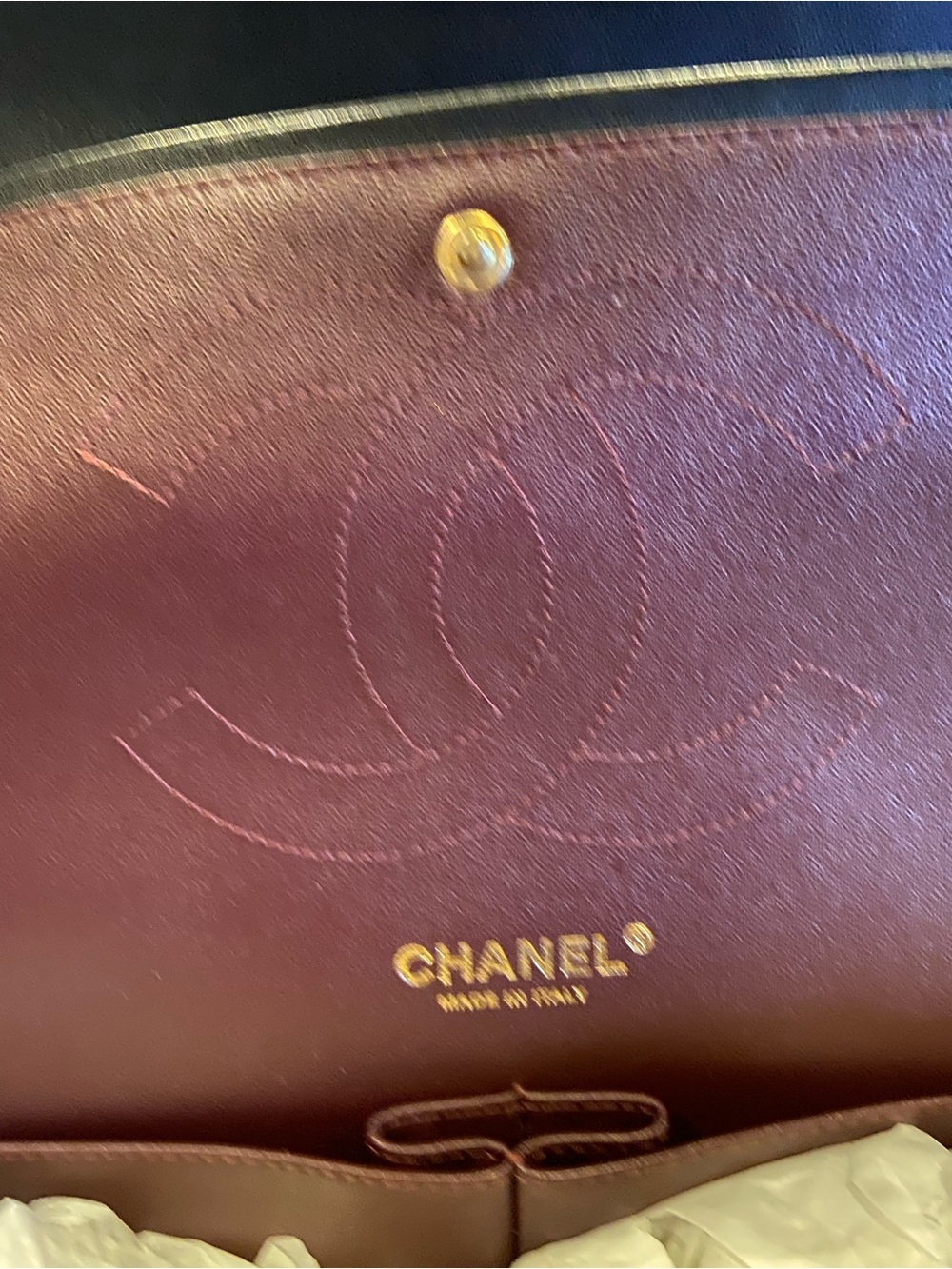 $12600 CHANEL Black Quilted double flap Shoulder Bag with Gold Chain and CC Lock - Picture 14 of 16